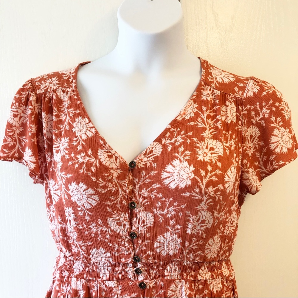 Lovely Fall colours Maxi Dress. Fits larger then a size XS
